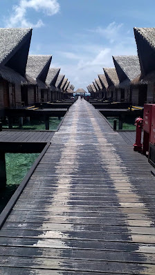 Adaaran Prestige Ocean Villas overwater villa — deck