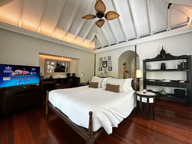 Anantara Kihavah Maldives Villas overwater villa — interior