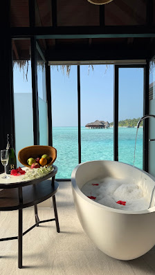 Anantara Veli Maldives Resort overwater villa — interior