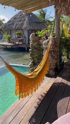Aruba Ocean Villas overwater villa — aerial