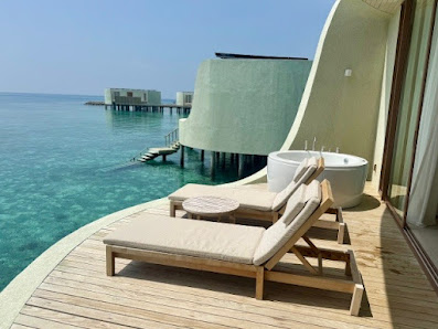Centara Grand Lagoon Maldives overwater villa — interior