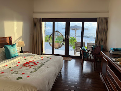 Cocogiri Island Resort Maldives overwater villa — aerial