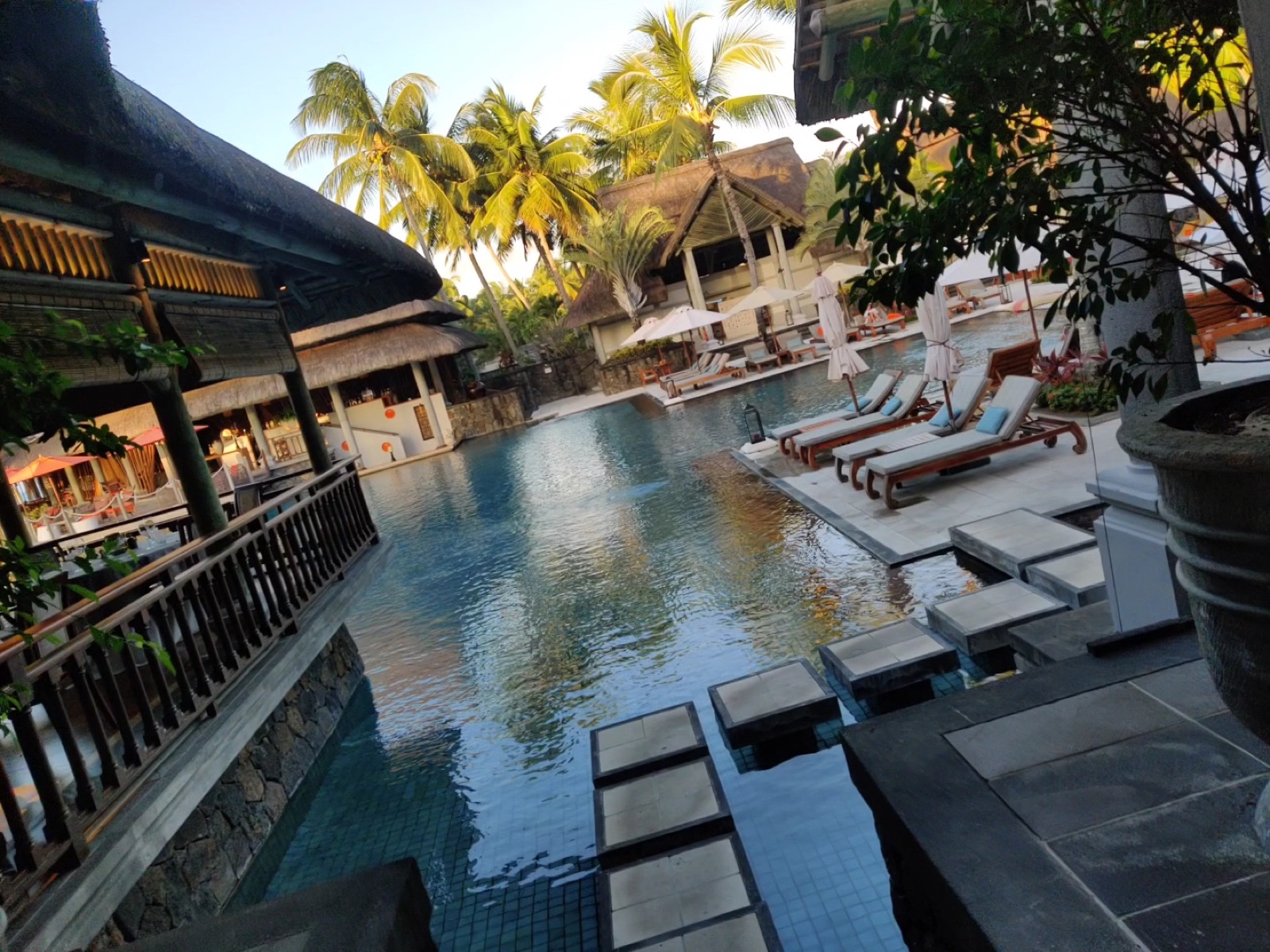 Constance Prince Maurice overwater villa — aerial