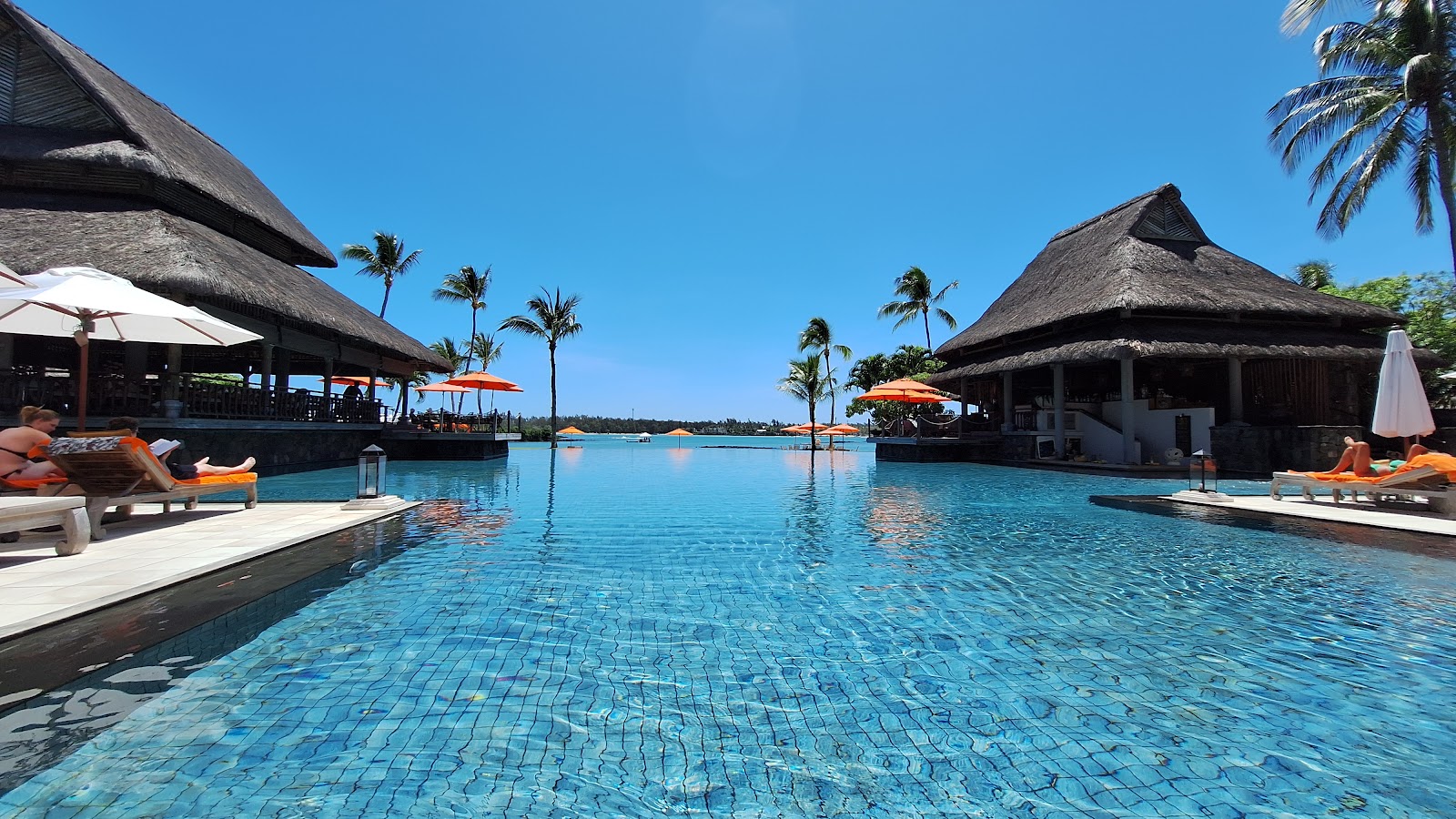 Constance Prince Maurice overwater villa — aerial