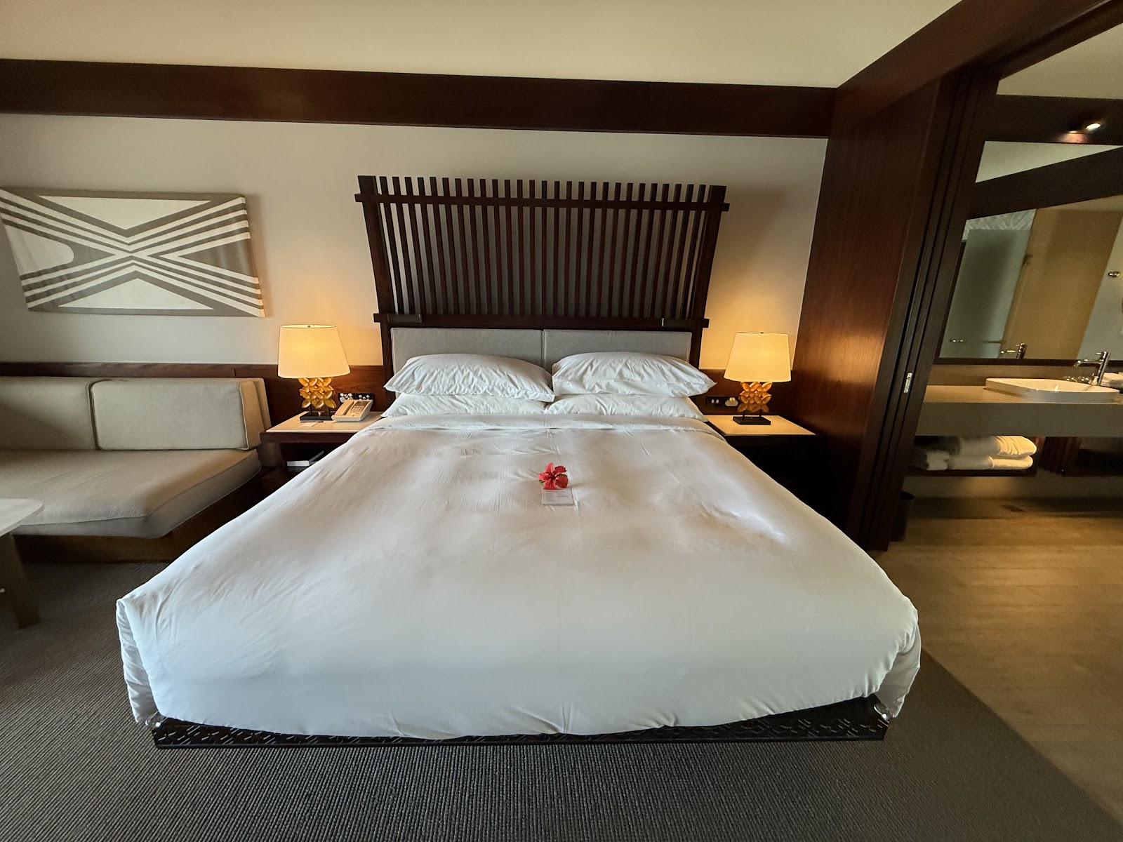 Fiji Marriott Resort Momi Bay overwater villa — interior