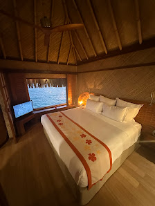 InterContinental Le Moana Bora Bora Resort overwater villa — aerial