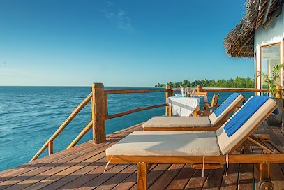 Overwater bungalows in Zanzibar, Tanzania