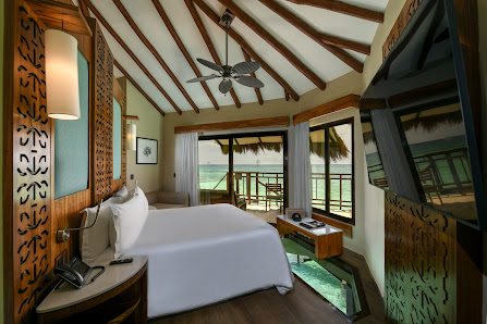 Palafitos Overwater Bungalows overwater villa — aerial