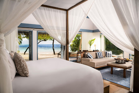 Raffles Maldives Meradhoo overwater villa — interior