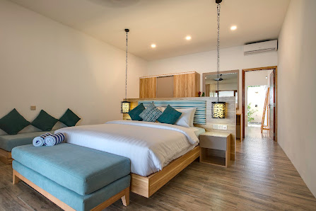 Rahaa Resort Maldives overwater villa — aerial