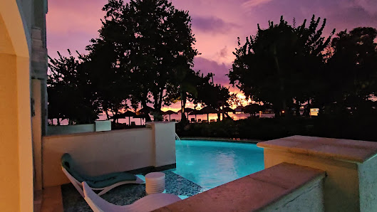 Sandals South Coast overwater villa — deck