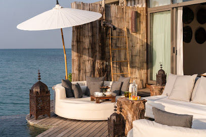 Overwater bungalows in Cambodia