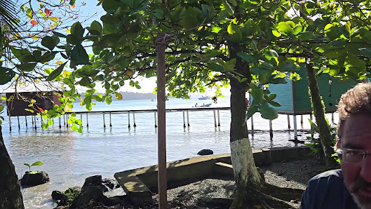 The Sea Monkey Overwater Bungalows and Restaurant Bocas del Toro overwater villa — deck