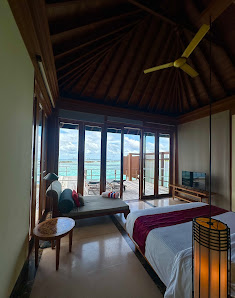 Villa Nautica, Maldives overwater villa — aerial